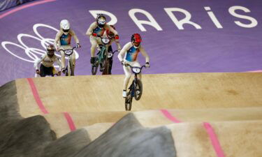 The French trio lead the men's BMX race.