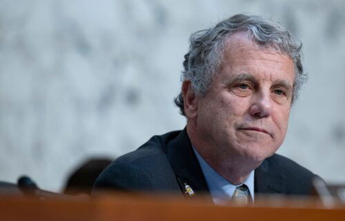 Ohio Sen. Sherrod Brown at a hearing in the Hart Senate Office Building in Washington on July 9