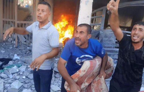 At least 30 people were killed in an Israeli strike on two schools sheltering displaced people in Gaza.