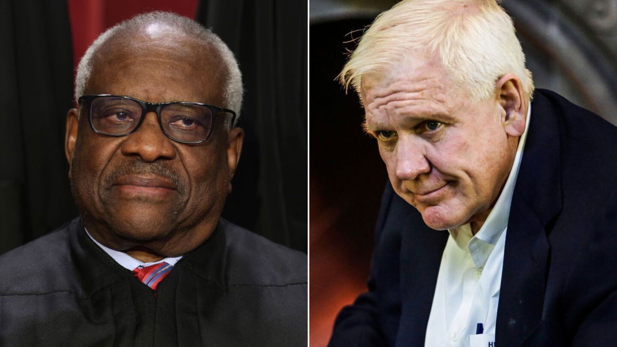 <i>Getty Images via CNN Newsource</i><br/>Justice Clarence Thomas accepted previously undisclosed private jet flight to New Zealand