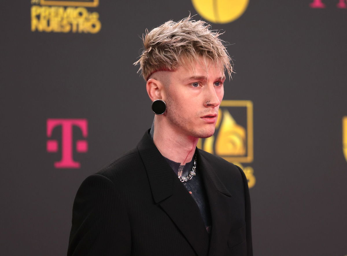 <i>Mireya Acierto/WireImage/Getty Images via CNN Newsource</i><br/>Machine Gun Kelly celebrates one year of sobriety.