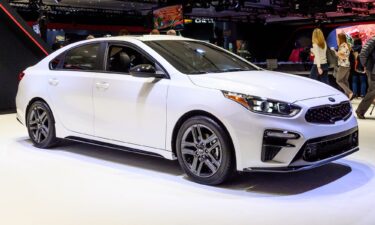 A Kia Forte at the New York International Auto Show in 2019.