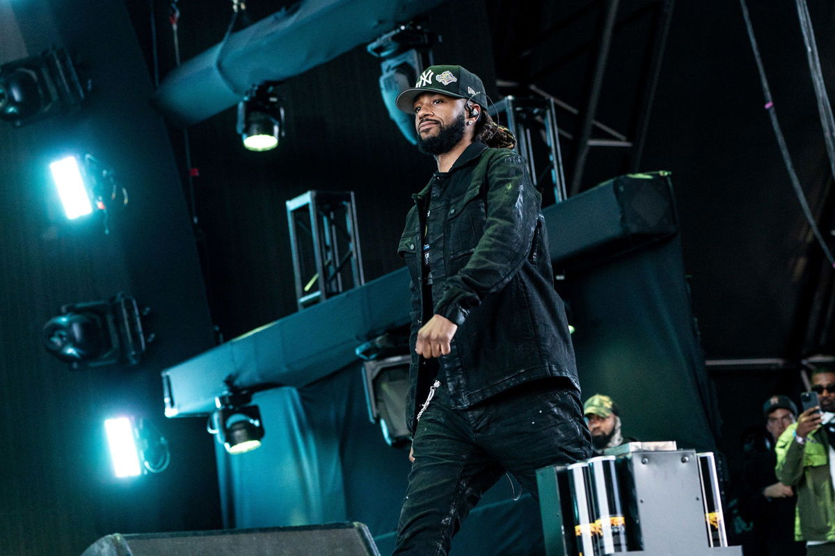 <i>Amy Harris/Invision/AP via CNN Newsource</i><br/>Metro Boomin performs during the first weekend of the Coachella Valley Music and Arts Festival at the Empire Polo Club in Indio