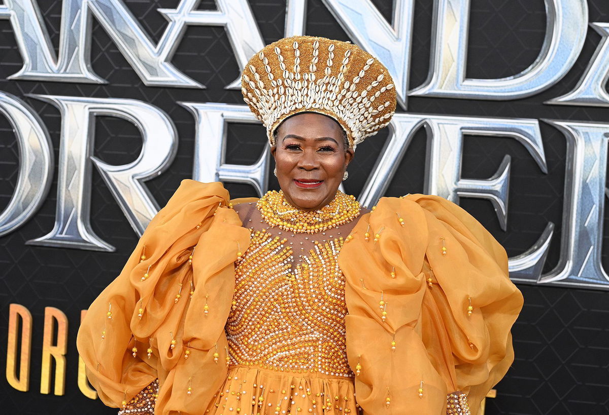 <i>Gilbert Flores/Variety/Getty Images via CNN Newsource</i><br/>Connie Chiume seen at the world premiere of Marvel Studios' 