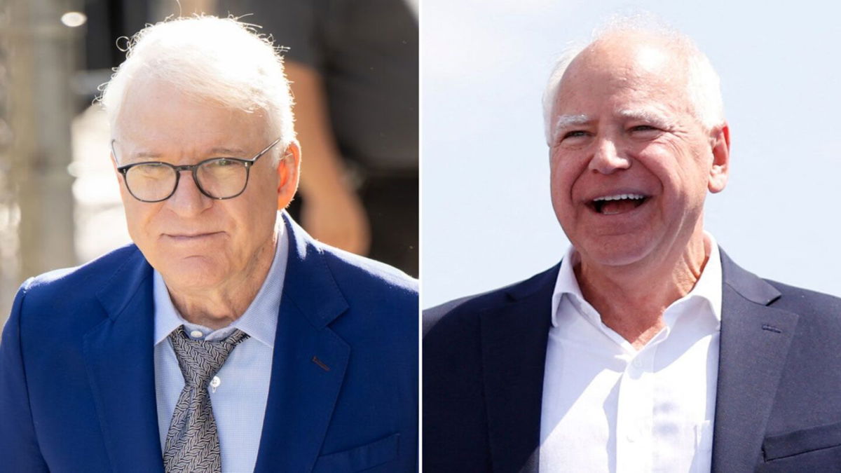 <i>Getty Images via CNN Newsource</i><br/>Steve Martin has finally weighed in on all the online speculation about whether he will play newly minted vice presidential candidate Tim Walz on “Saturday Night Live.”