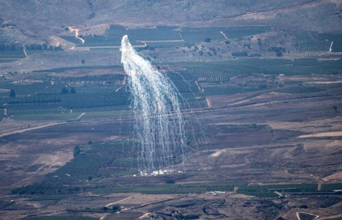 An airstrike is being carried out by the Israeli army in the area in southern Lebanon