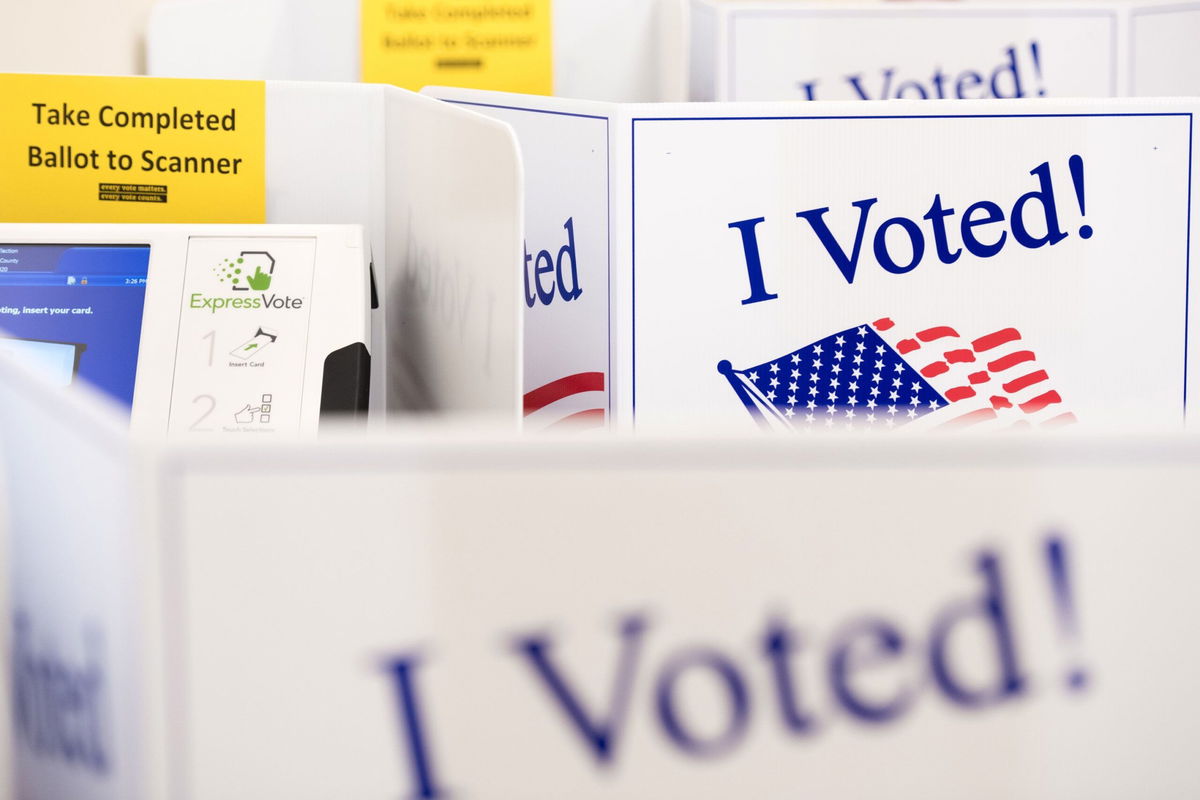 <i>Sean Rayford/Getty Images via CNN Newsource</i><br/>Voting machines in South Carolina.