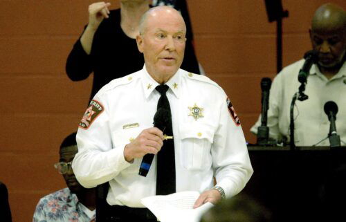 Sangamon County Sheriff Jack Campbell speaks during a listening session at Union Baptist Church on July 29