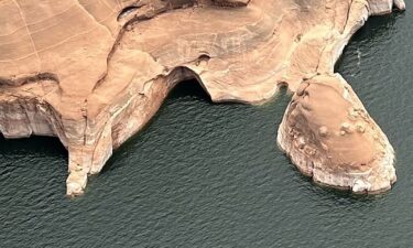 Glen Canyon's Double Arch area is seen on August 9 after the collapse a day earlier.