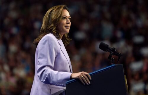 Vice President Kamala Harris speaks at a campaign rally