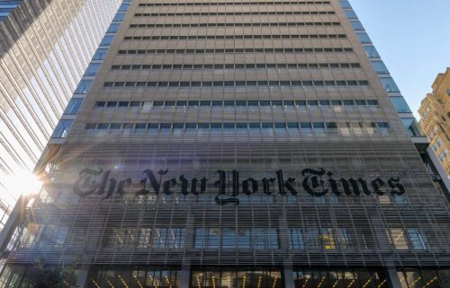 The New York Times Building in New York City in February 2022.