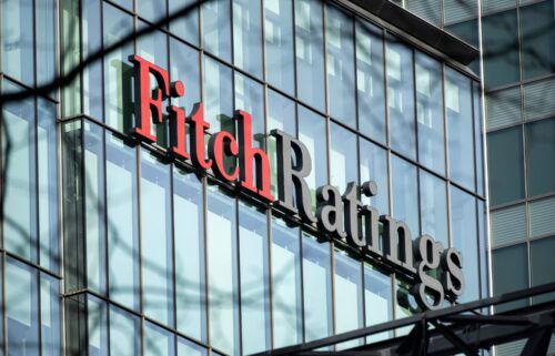 Fitch Ratings at the heart of Canary Wharf financial district on 6th February 2024 in London