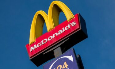 The Golden Arches logo of McDonald's in Bristol