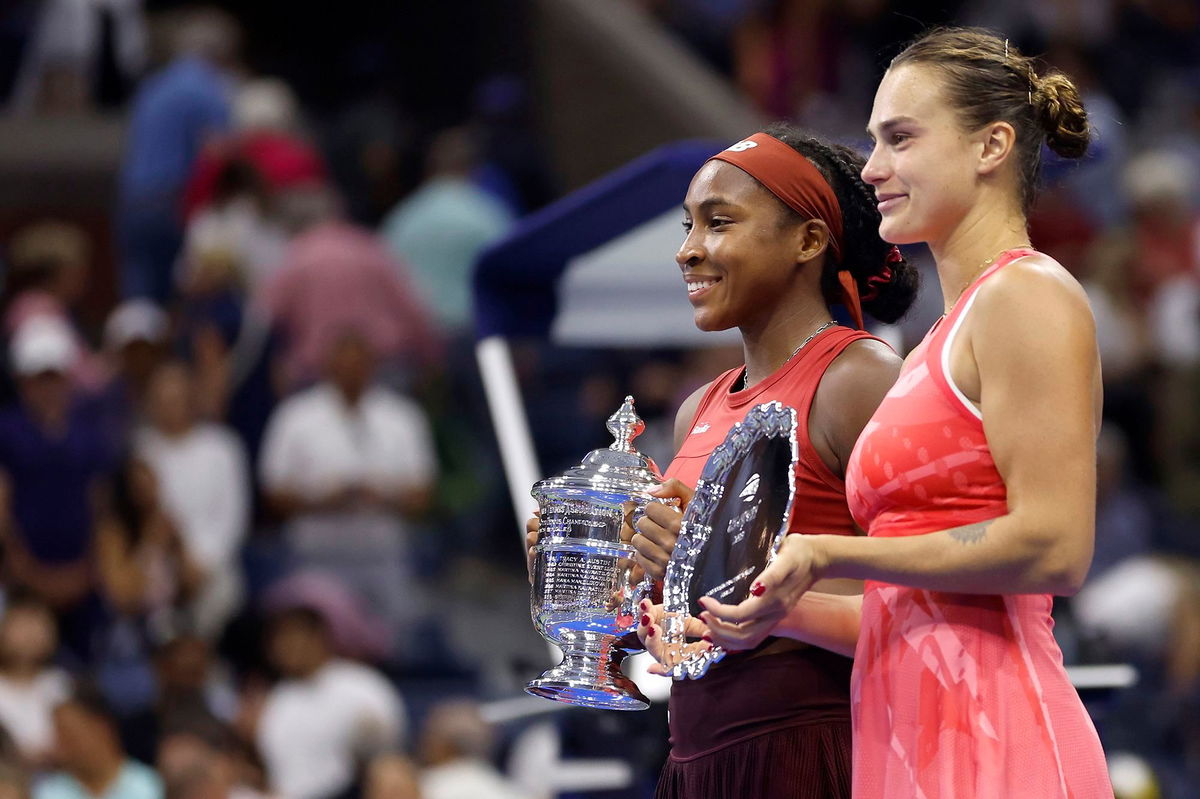 <i>Sarah Stier/Getty Images via CNN Newsource</i><br/>Sabalenka finished runner-up at last year's US Open