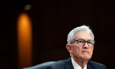 Federal Reserve Chair Jerome Powell speaks during a Senate Banking