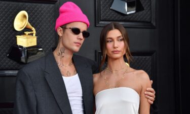 Hailey and Justin Bieber on Friday announced the birth of their first child. Singer-songwriter Justin Bieber and his model wife Hailey are pictured in this 2022 photo at the 64th Annual Grammy Awards in Las Vegas.