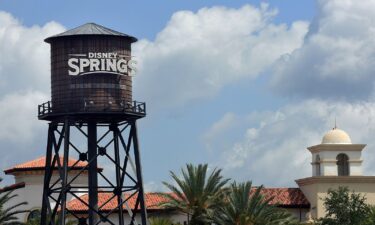 The Disney Springs sign at Walt Disney World in Orlando