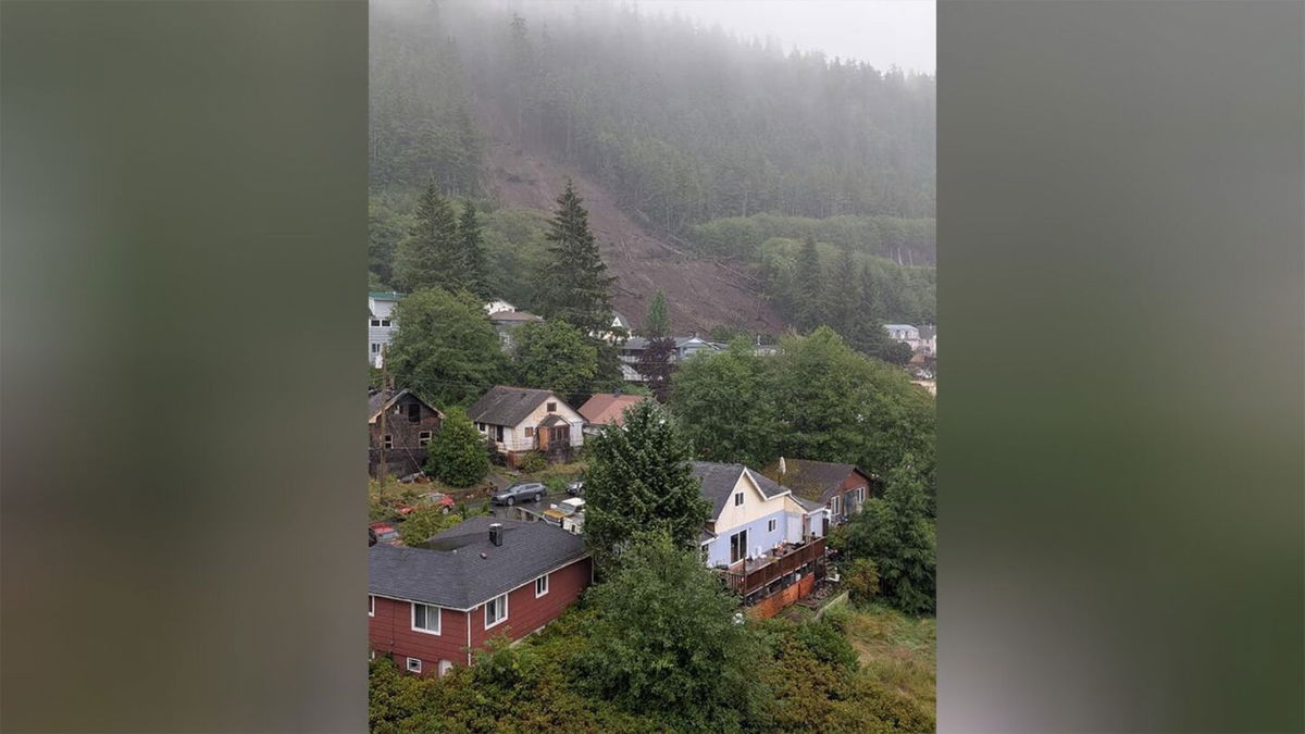 <i>Courtesy Shirley Ann Snook via CNN Newsource</i><br/>A landslide in the coastal city of Ketchikan