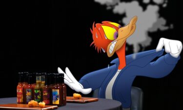 Donald Duck on "Hot Ones."