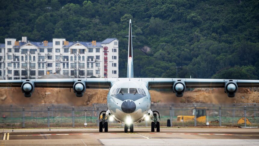 <i>VCG/Getty Images via CNN Newsource</i><br/>A map released by the Japanese Defense Ministry showed a Chinese Y-9 reconnaissance plane like the one pictured here flying off the eastern side of the Danjo Islands for about 2 minutes.