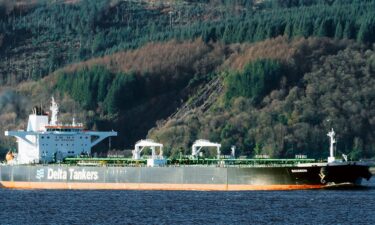 The Greek-flagged oil tanker Sounion