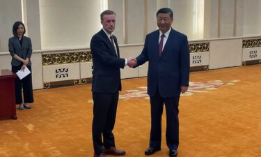 US national security adviser Jake Sullivan meets Chinese leader Xi Jinping at the Great Hall of the People in Beijing on August 29.