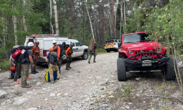 Search and rescue crews search for a missing hiker who was part of a group of 15 co-workers on an office retreat on a Mount Shavano in Chaffee County