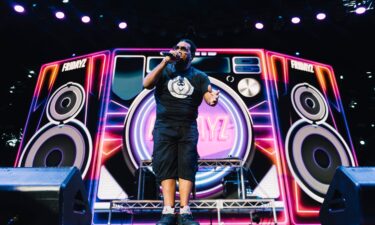 Fatman Scoop performs at Fridayz Live '23 at Rod Laver Arena on November 10