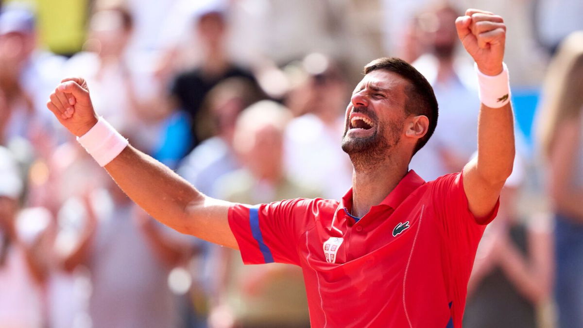 Novak Djokovic wins gold at the 2024 Paris Olympics