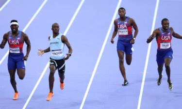 Runners in the 200m