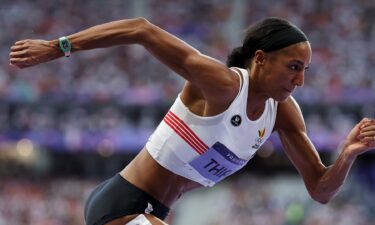 Nafi Thiam running on track