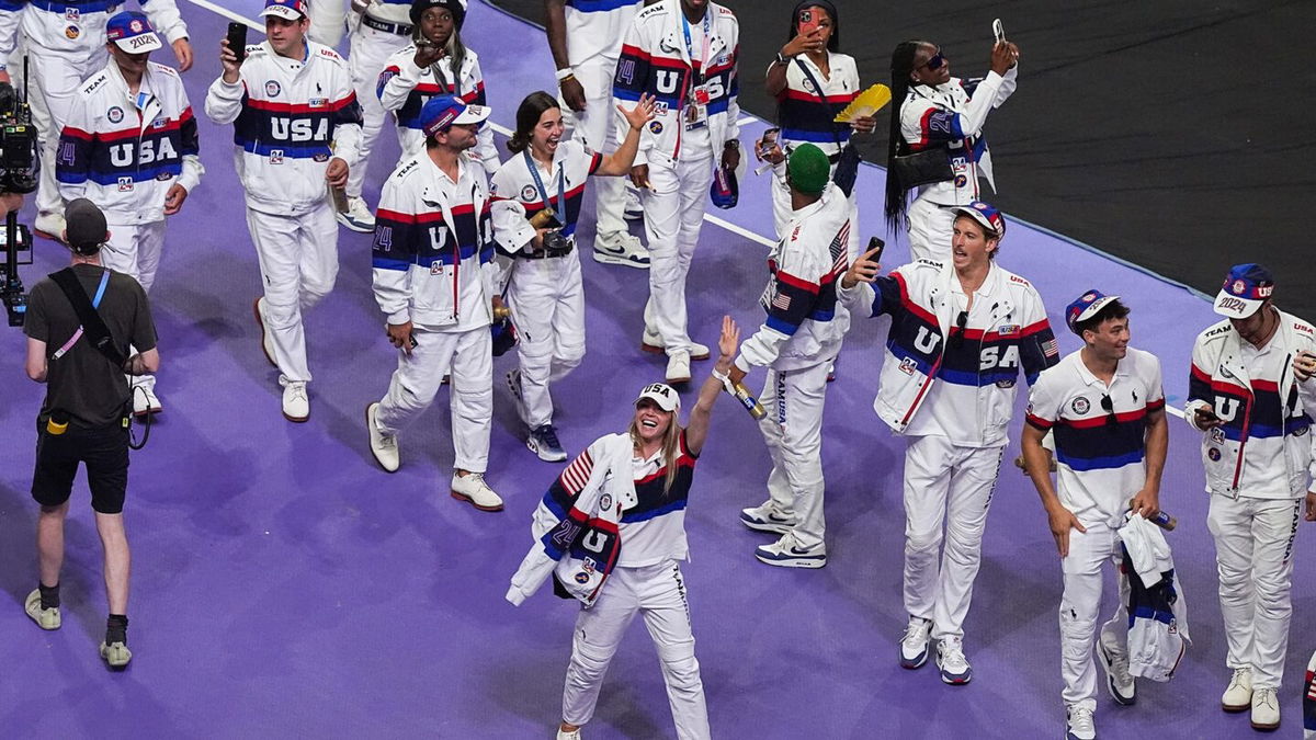 U.S. Olympic team at Closing Ceremony