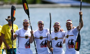 Germany squeaks by Australia for men's K-4 500m gold