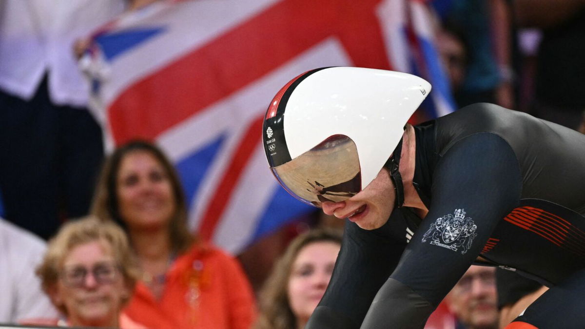 Carlin celebrates winning bronze in men's sprint