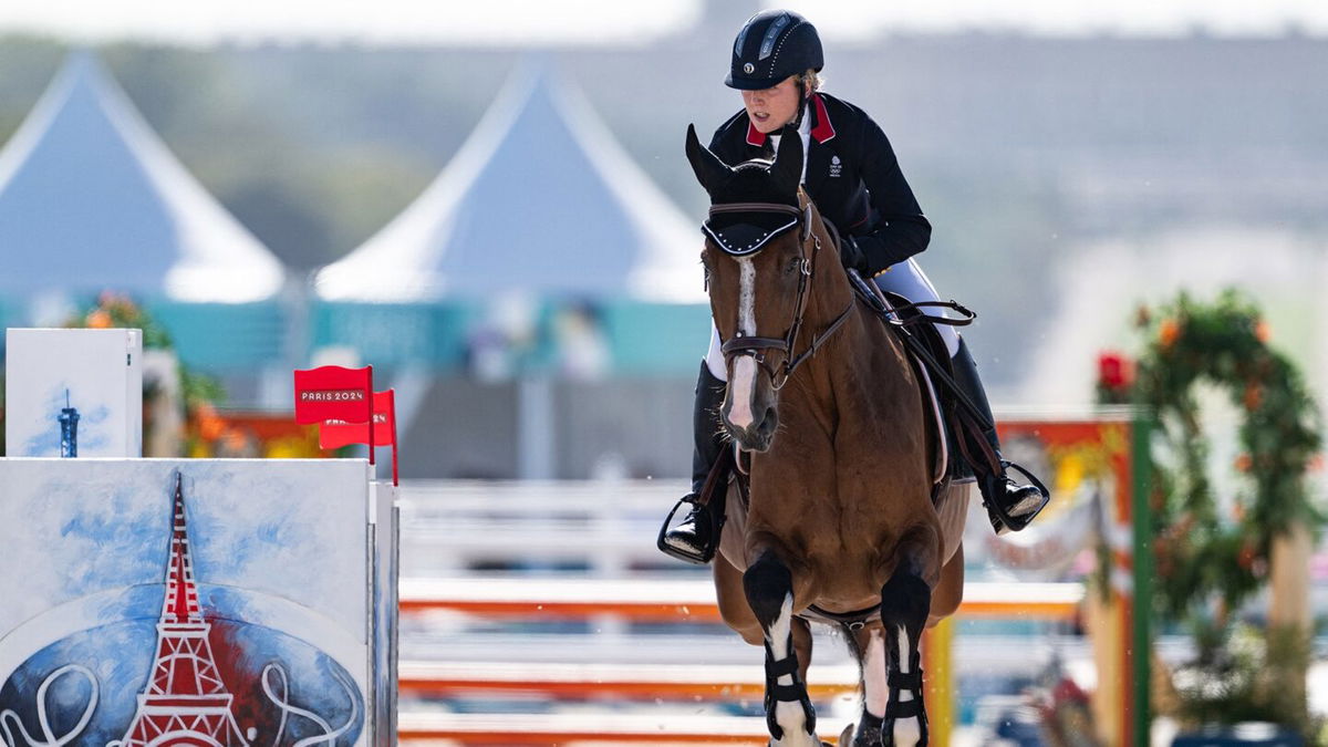 Bryson competes in the riding discipline