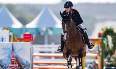 Bryson competes in the riding discipline