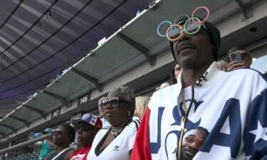 Snoop Dogg and Mike Tirico at 2024 Olympic Games