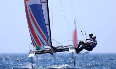 Mixed multihull sail boat.