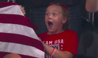 Young USA swim fan goes wild over Katie Ledecky