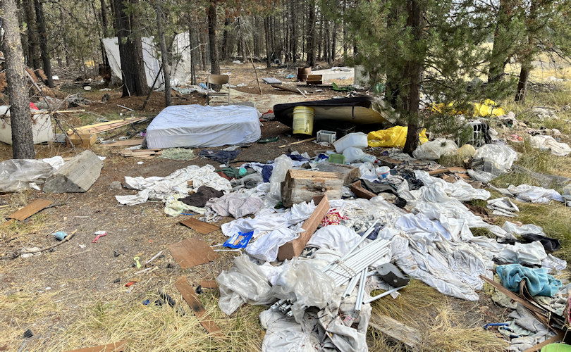 BLM volunteers La Pine illegal dumpsite 9-16-2