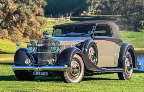 A 1934 Hispano-Suiza J12 Vanvooren Cabriolet