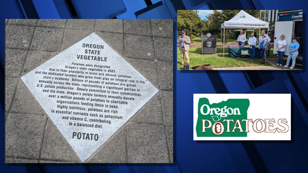 Ceremony in Salem on Monday marked official induction of the potato as Oregon's state vegetable