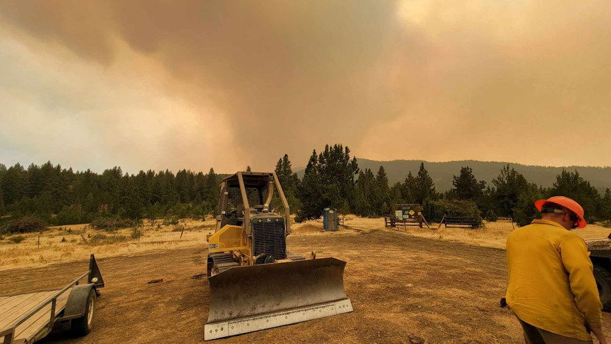 There are nearly two dozen large fires being battled around the state, including the Rail Ridge Fire that has topped 107,000 acres.