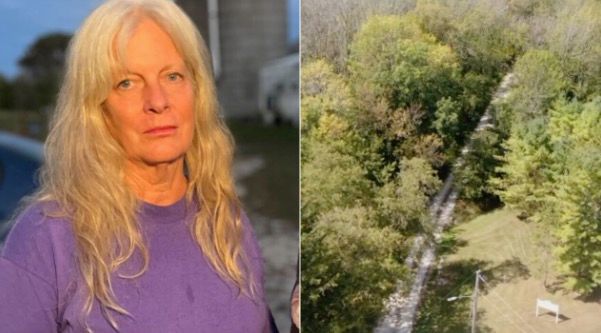 <i>WTMJ via CNN Newsource</i><br/>Kathy Hasselman works on her sister's farm just across the street from where the remains were found. She was there when investigators came and began surveying the wooded area.