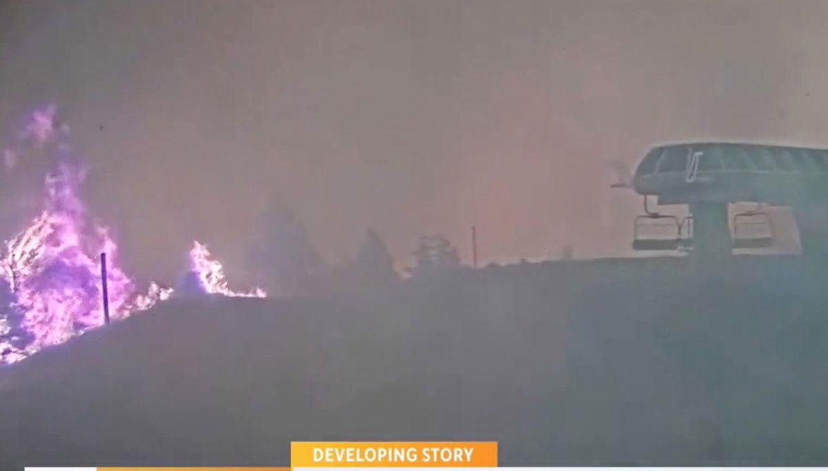 <i>KCAL/KCBS via CNN Newsource</i><br/>The Bridge Fire in the San Gabriel Canyon continues challenging fire crews as it remains 0% contained