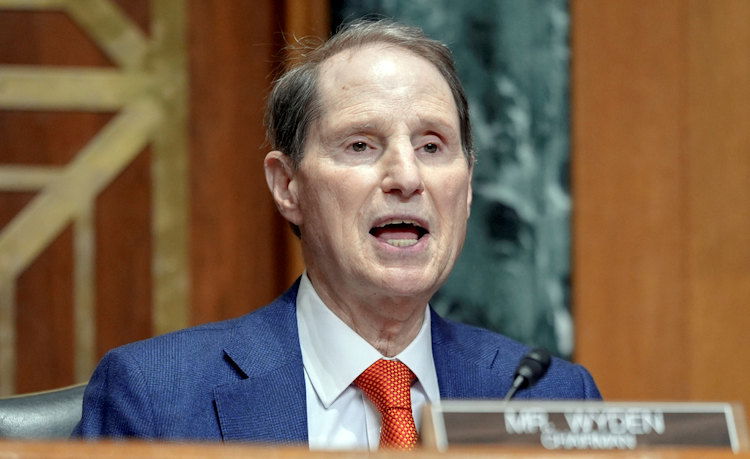 Sen. Ron Wyden, D-Ore., speaks during a hearing on Capitol Hill, March 20, 2024, in Washington, DC.