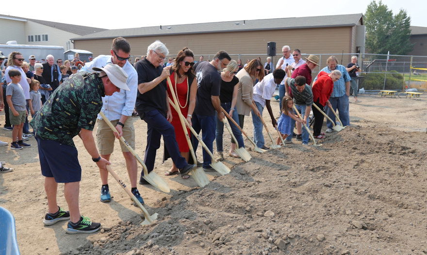 Ceremonial groundbreaking took place for expansion of Bend's Trinity Lutheran Church, School.