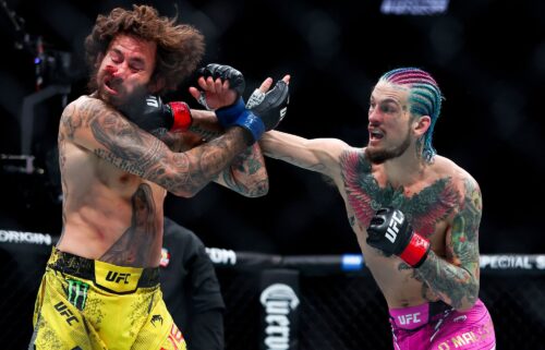 Sean O’Malley beat Marlon Vera (left) at UFC 299 on March 9 in Miami