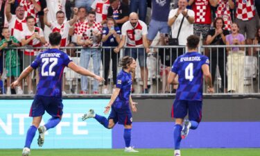 Modrić scored the game-winning goal for Croatia against Poland.