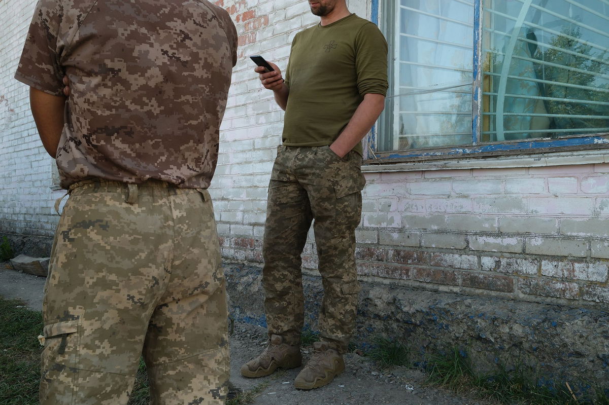 <i>Ivana Kottasova/CNN via CNN Newsource</i><br/>A group of Ukrainian soldiers rest in a village near the Russian border after taking part in Ukraine’s operation in Kursk.